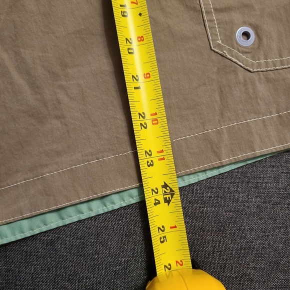 Mantaray Mens Swimwear, Tan with Mint Green Trim. Size 3XL - Picture 3 of 9